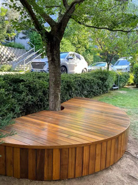 Havuz ve bahçe kenarı deck kaplama uygulaması — proje fotoğrafı 11
