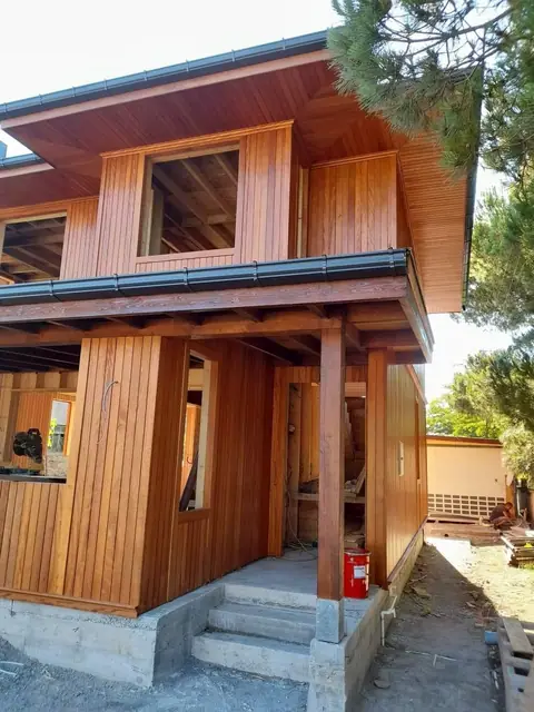 Ahşap ev ve bungalow uygulaması — proje fotoğrafı 10